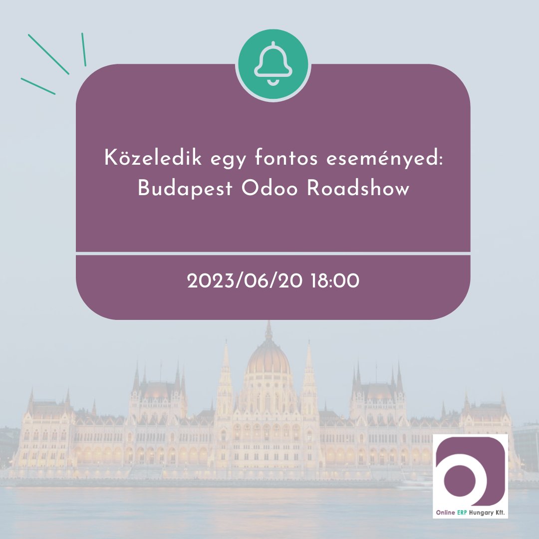 OnlineOdoo's tweet photo. A budapesti Odoo Roadshow alatt nemcsak arra kapsz lehetőséget, hogy az elsők között fedezd fel az új Odoo funkciókat, hanem találkozhatsz Odoo szakértőkkel is. Tudd meg, hogyan lehet hatékonyan leegyszerűsíteni folyamataidat!

Regisztrálj itt: https://t.co/TlttN9wiMn https://t.co/NO4JlhltCD