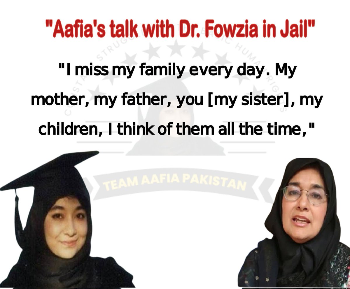 AtiqJIP's tweet photo. It's time for justice to prevail. We demand the immediate release of Dr Afia Siddiqui, a woman wrongfully imprisoned for decades. Let's fight for justice together and bring Dr Afia home.
#LetFowziaBringAafiaHome 
#ڈاکٹرعافیہ_کو_رہاکرواؤ
@SenatorMushtaq https://t.co/SigAhCpwp4