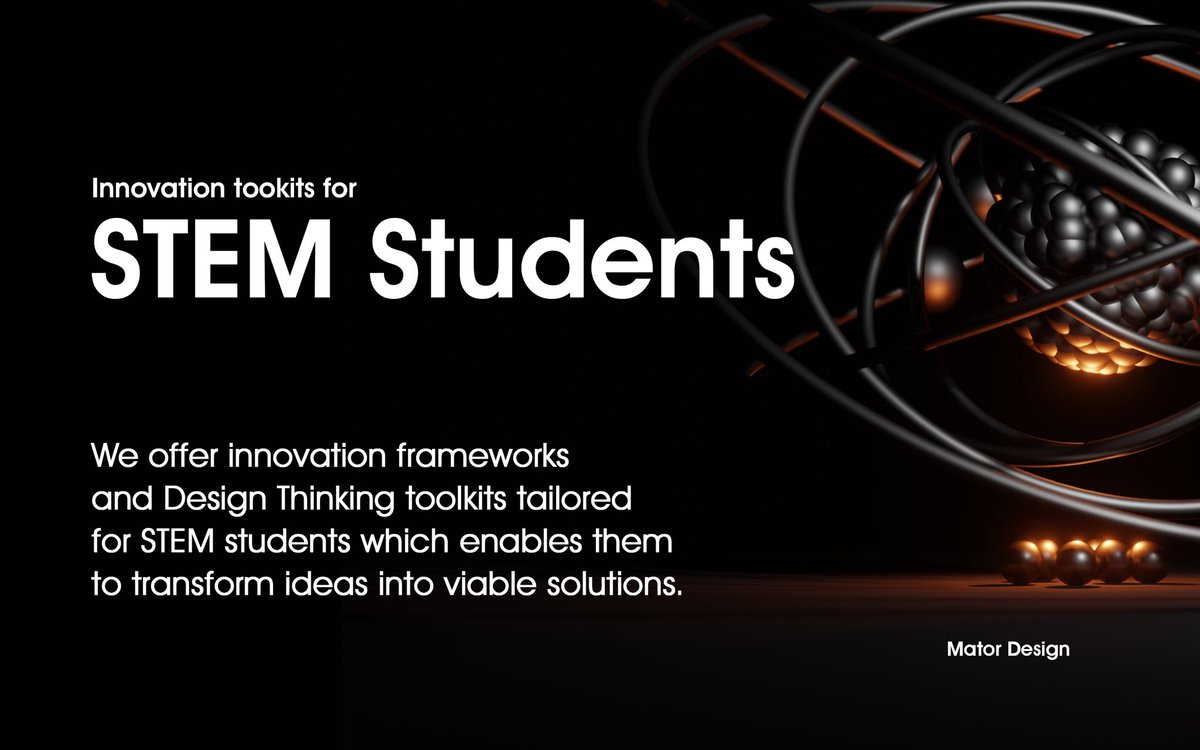 MatorDesign's tweet photo. #STEM is the backbone of innovation. We developed innovation toolkits to help #STEM students practice creativity in problem-solving.

We work with schools and child care centers to promote innovation through STEM &amp; #DesignThinking. https://t.co/t3iFZxTSmr