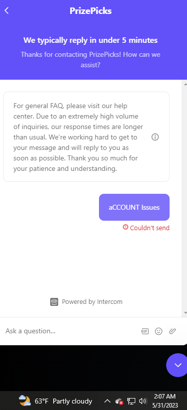 TextDFS's tweet image. Okay @prizepicks if I cannot get to support by end of the week to follow up on the fraud claim I supposedly have I will be filing a lawsuit. I expect a dm inquiry or support up and running! My account been MIA for 5+ days now with no contact. I expect this fixed by morning.