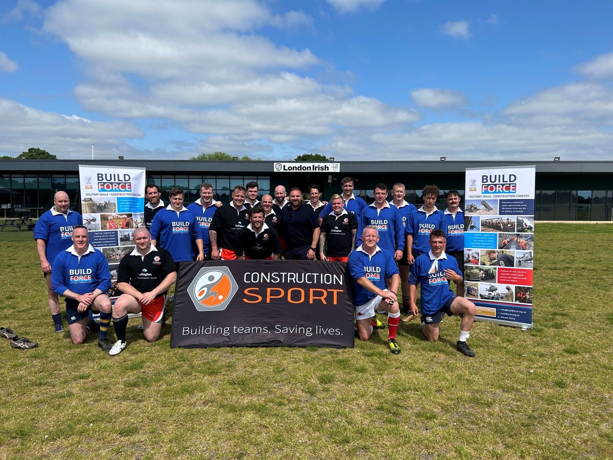 build_force's tweet photo. An excellent day for the #BuildForce Sports Prog, hosted by @construct_sport, we played our first #rugby match at the iconic @londonirish Training ground in a game of 7s against #construction. A moment to 'just be', engaging in sport - the perfect tonic for body, soul &amp; mind! https://t.co/mKlaIJU5fB