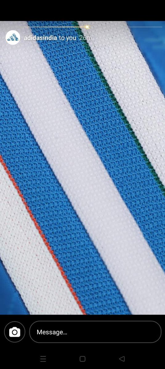Brsharma_In's tweet photo. Just received an image of the #adidasIndia cricket team jersey, and all I can say is WOOOW! 😍😍 Can't wait to see the complete jersey on our cricket stars! https://t.co/yxobV63Mqg