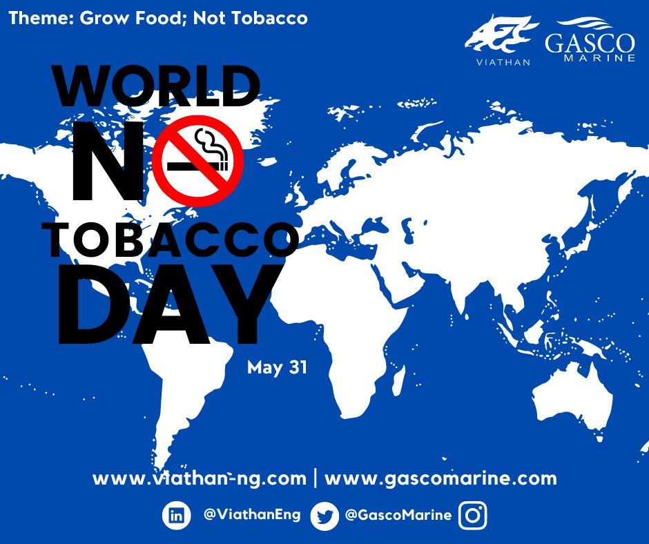 As the world marks this very significant day, saying NO to tobacco is saying YES to life. We would save lives by creating more awareness on the threats tobacco poses to us all.

Happy World No Tobacco Day.

#worldnotobaccoday #viathan #gascomarine #powersector #naturalgas #CNG