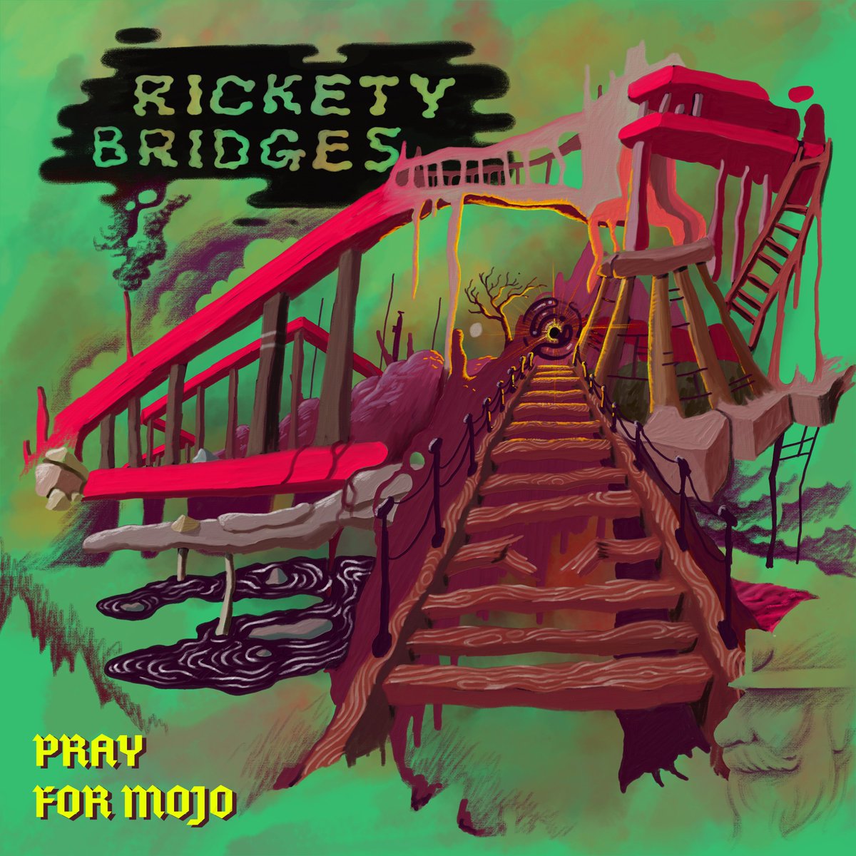'Rickety Bridges' is the first single off our new EP and it will be with you June 28.

We haven't had any new music to share with you for a while, but we've been taking the time to cook them to perfection and we're happy with the results. We hope you will be too.

#prayformojo