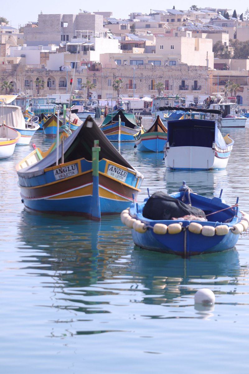 @VisitMalta @VisitMaltaUK #fishingboats #Marsaxlokk #Malta #boats #fishingvillage #Harbour