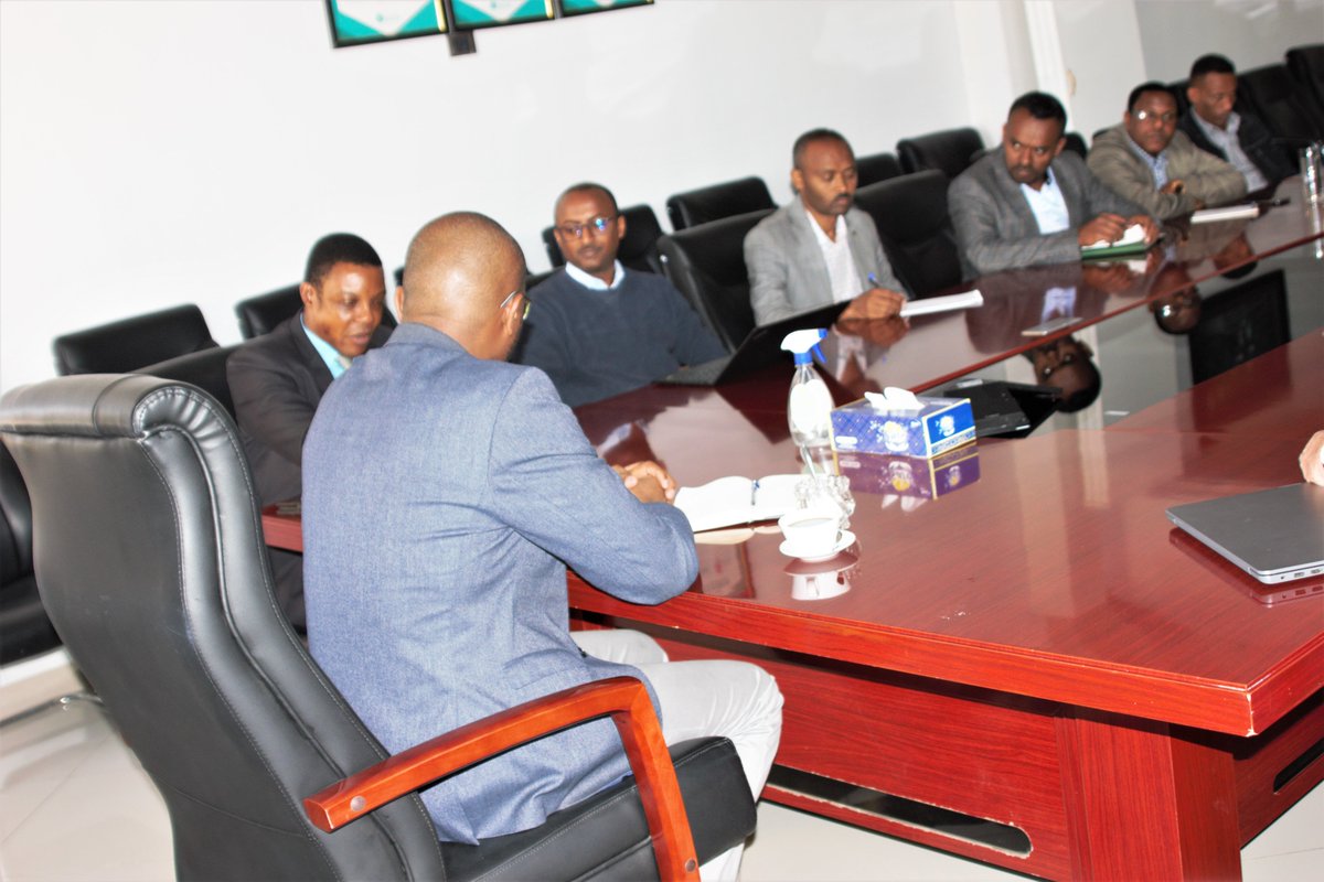 GGGIEthiopia's tweet photo. @GGGIEthiopia Team warmly welcomed today @MalleFofana , who is on a field mission in #Ethiopia. During the welcoming meeting, Dr. Malle brainstormed the staff to focus on #qualitydelivery, maintain #teamspirit, meet Gov'ts &donors high expectations & implement #RiskManagement https://t.co/HxstJbgLaM