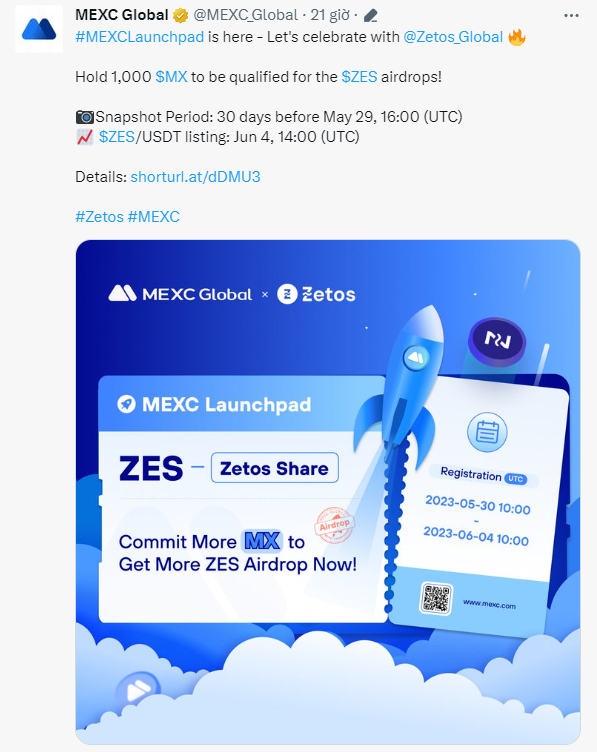 🚀
<a href="/Zetos_Global/">Zetos Official</a> Presale Is Live!
📷 Zetos focuses on Web3.0 technology and its applications across the algorithm stable DeFi coin.
📷 Listing on @MEXC_Global
📷 Many big CEX coming  
📷#Presale Link: pinksale.finance/launchpad/0xF0…
📷 Don't miss this opportunity! 
#BNB📷  #ZES