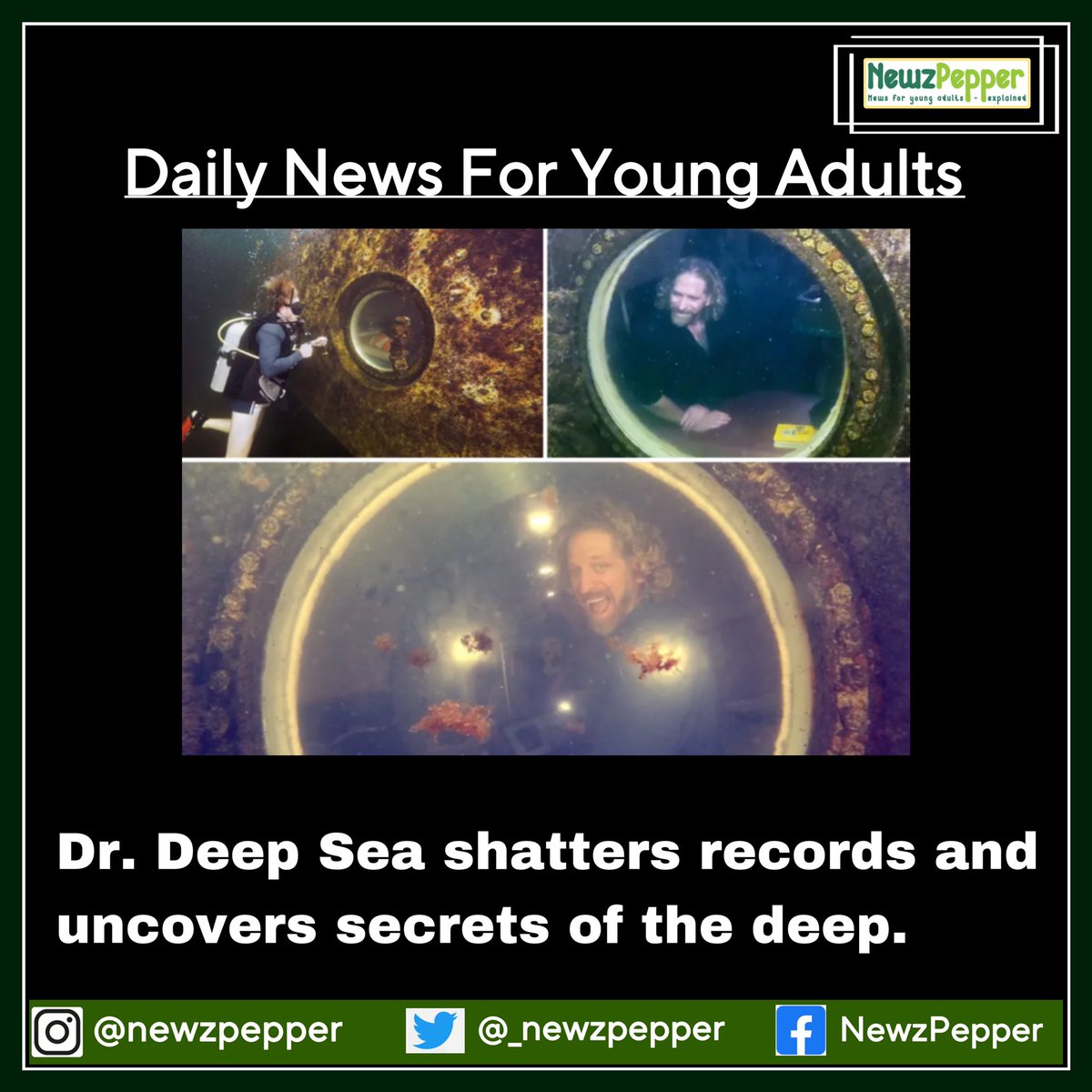 To read the full article, visit newzpepper.com!

#indianschools #news #newsupdate #newspaper #dailynews #dailynewspaper #follow #instadaily #instagram #sea #underwater #josephdituri #universityofsouthflorida #aquanaut #drdeepsea #hyperbaric