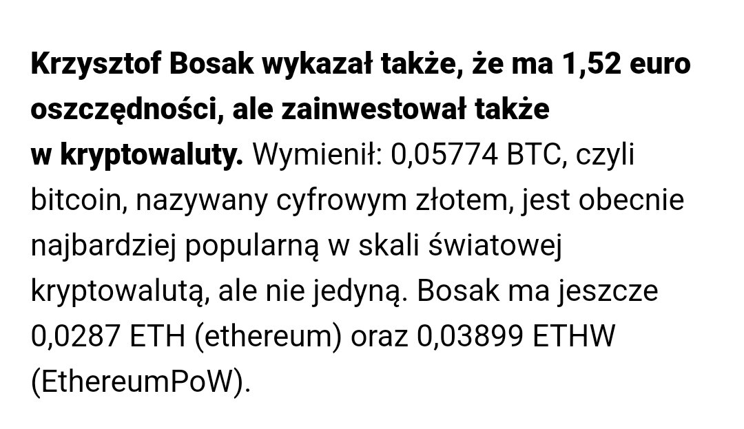 Pan <a href="/krzysztofbosak/">Krzysztof Bosak 🇵🇱</a> już załadowany.

Wen moon? 😅