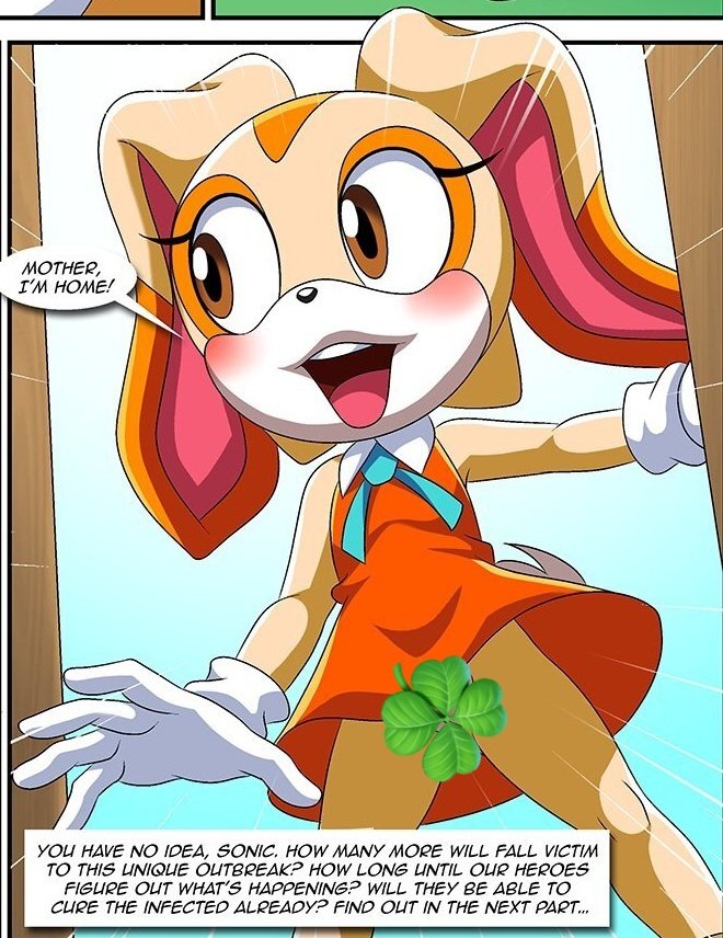 MobiusOut's tweet photo. Mother, I'm Home! Cream has come home, What a pretty leaf you have on your skirt Cream.

if anyone wants the picture without the leaf. send me a message. #CreamTheRabbit #MobiusUnleashed #Nsfw #SonicTheHedgehog https://t.co/oX1ntHoGlS