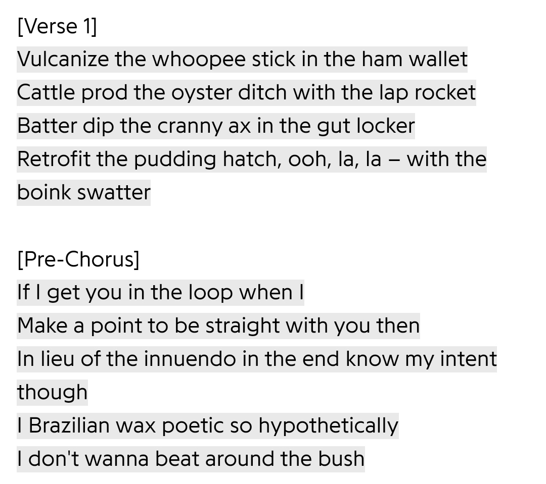Alex Turner or Bloodhound Gang?
Round 1