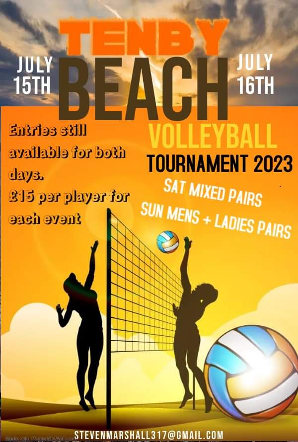martzreed1975's tweet photo. Our Tenby Beach event is drawing ever closer. Entries still available for both days.
@VballEngland 
#volleyball https://t.co/3j4MF9CCI1