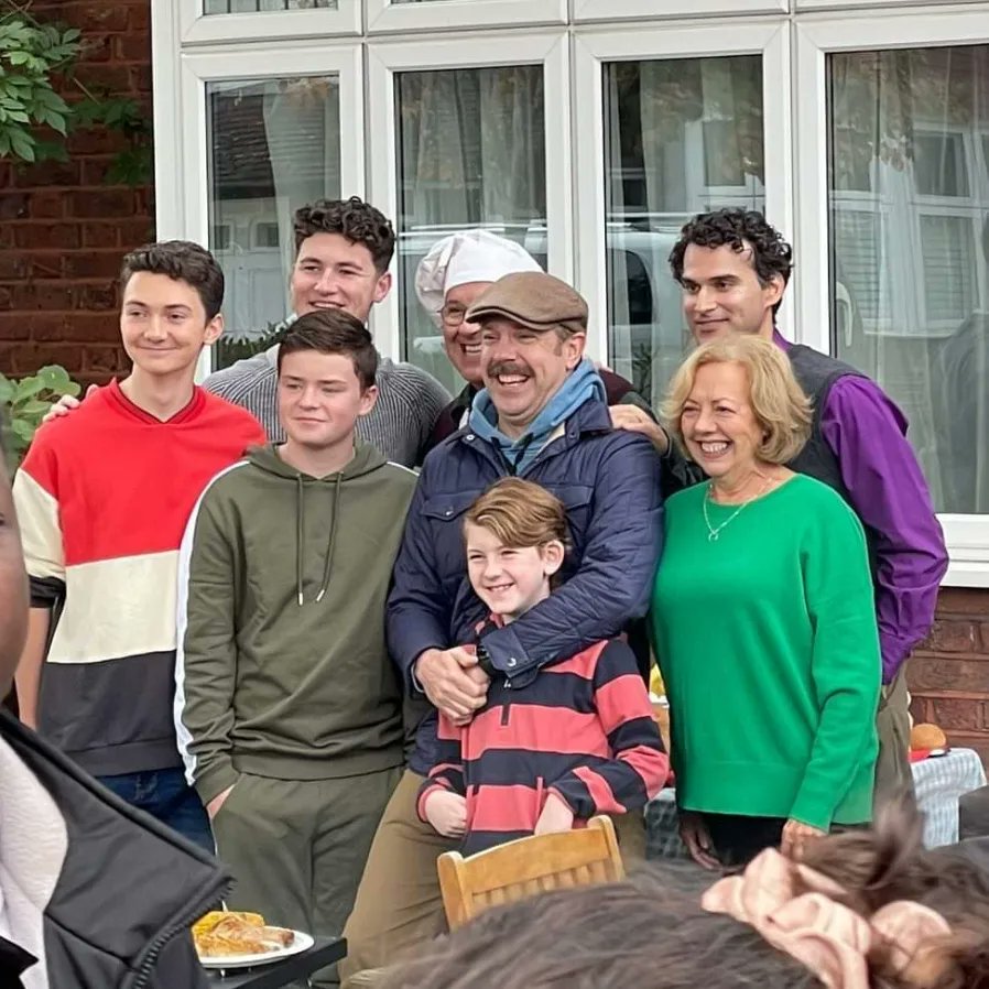 JakeHawkins05's tweet photo. Had an amazing day on set filming the Ted Lasso S3 Finale 🎬⚽ @brettgoldstein @jasonsudeikis @cristofernandez #tedlasso #TedLassoFinale #RichmondTilWeDie https://t.co/EfGuRA8yoE