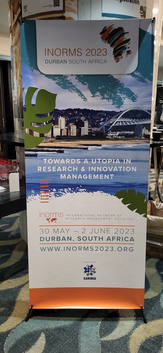EvelinaBrannval's tweet photo. #INORMS2023 Kicks-off with amazing energy boost, African flavour, and warm welcoming speach from Dr. Therina Theron SARIMA in beautiful  #Durban Taking notes for @EARMAorg #INORMS2025 in #Madrid https://t.co/pX4JC3GcTT