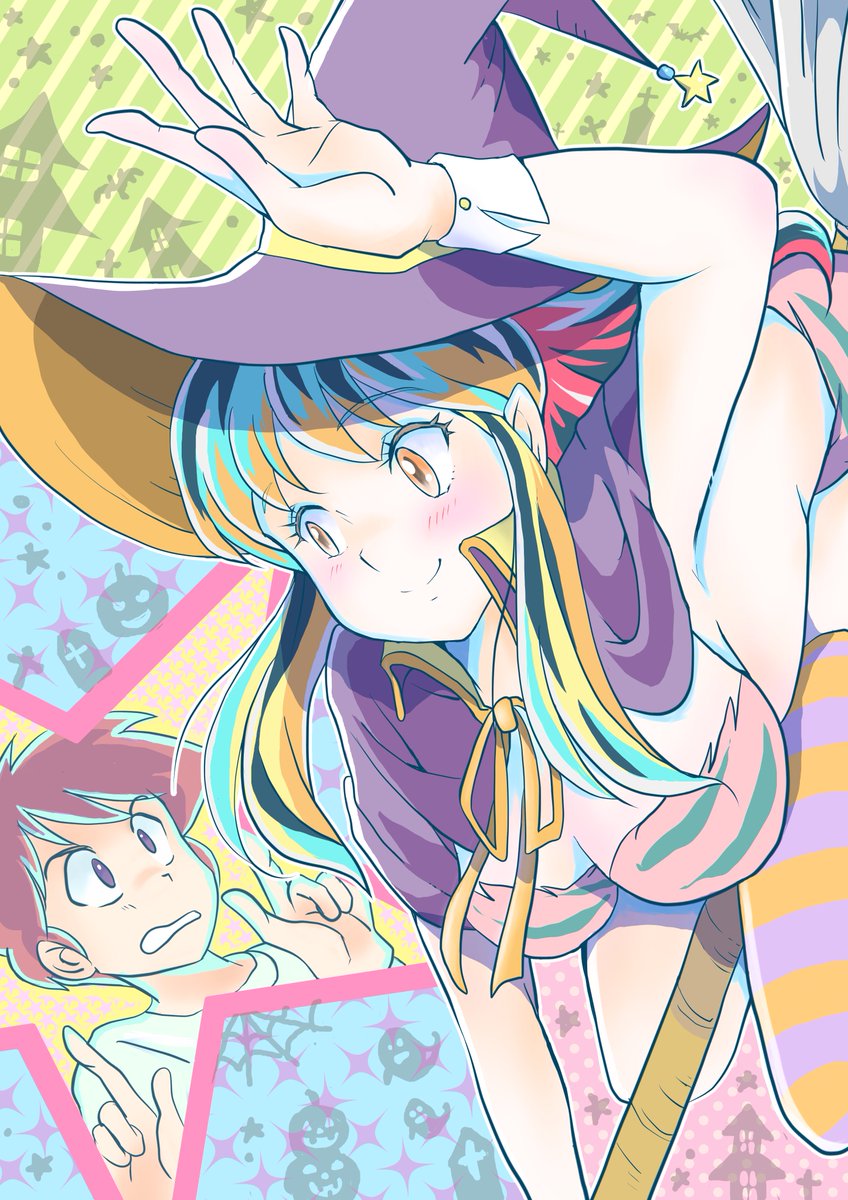 ラム・インベーダー(うる星やつら) 「見せてくだ祭、開催ありがとうございます 1番伸びたのはラムちゃんでした 色塗りが」|りょうちだのイラスト