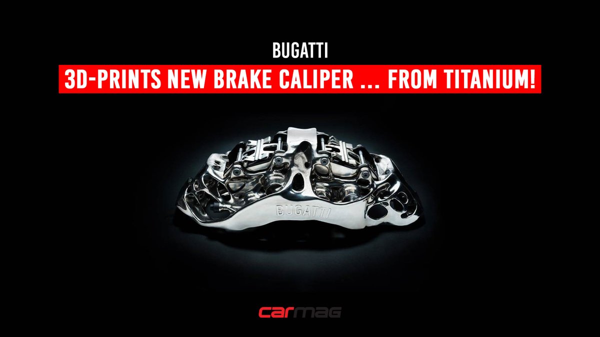 Check this out!
carmag.co.za/news/technolog…
Bugatti has revealed that its engineers have used the technology of 3D printing to create a new brake caliper from titanium.