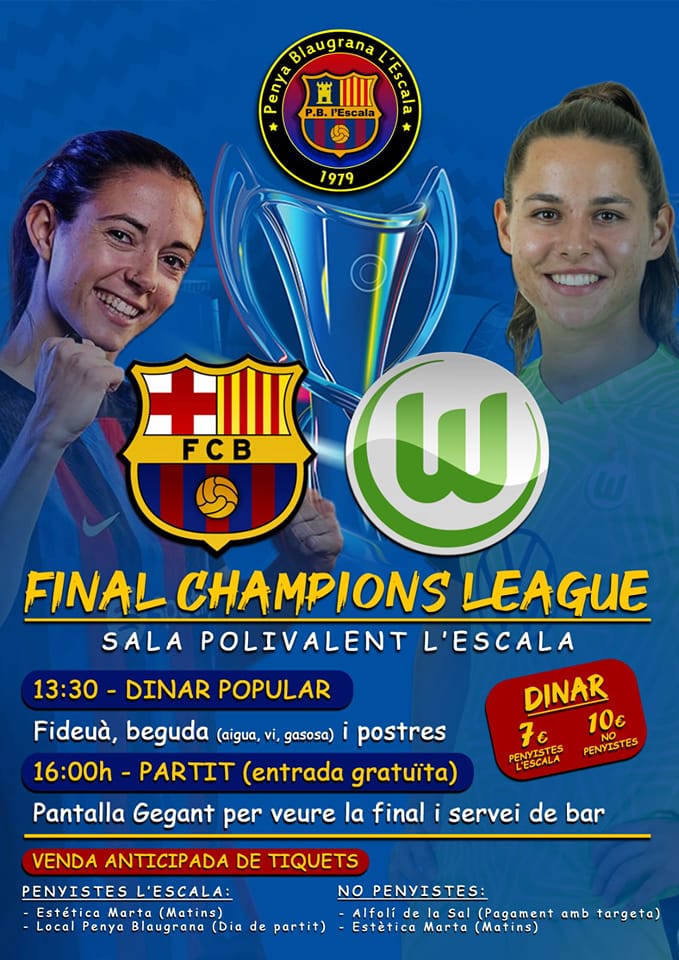 ConfePenyesFCB's tweet photo. 😍 Les penyes es preparen per viure la final de la Champions del @FCBfemeni a les seves localitats! 
💪 Tots junts fem barcelonisme camí a la segona Champions femenina!

🔵🔴 #FemBarçaFemPenya #ForçaBarça https://t.co/hwRRpWHkXv