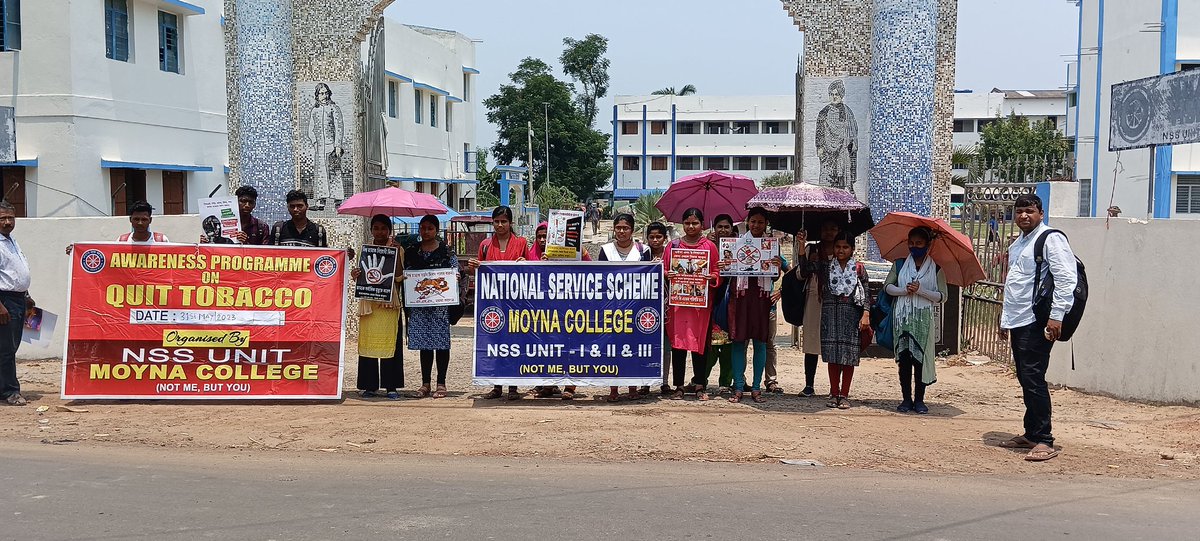 NssMoyna's tweet photo. World No Tobacco Day
Moyna College
Date-31.05.2023
@ConnectingNss @YASMinistry @_NSSIndia @rdnss_kolkata @vinaynssrd @VidyasagarNSS https://t.co/nXGrNVHdpz
