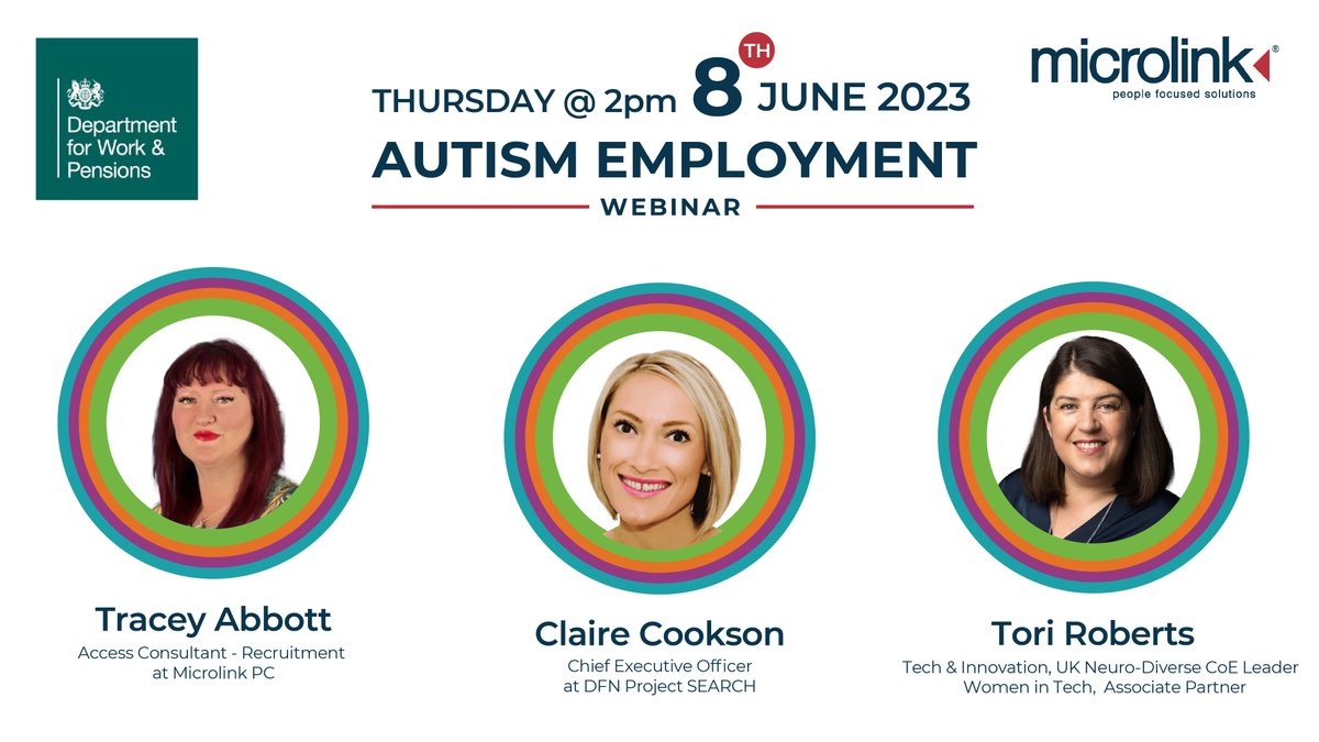 An #AccessibleRecruitment process can make a big difference in attracting and retaining employees.

Join our Autism Employment webinar on the 8th of June @2pm if you're interested in learning about the little to no cost #adjustments that can be made.

bit.ly/3BgUcue