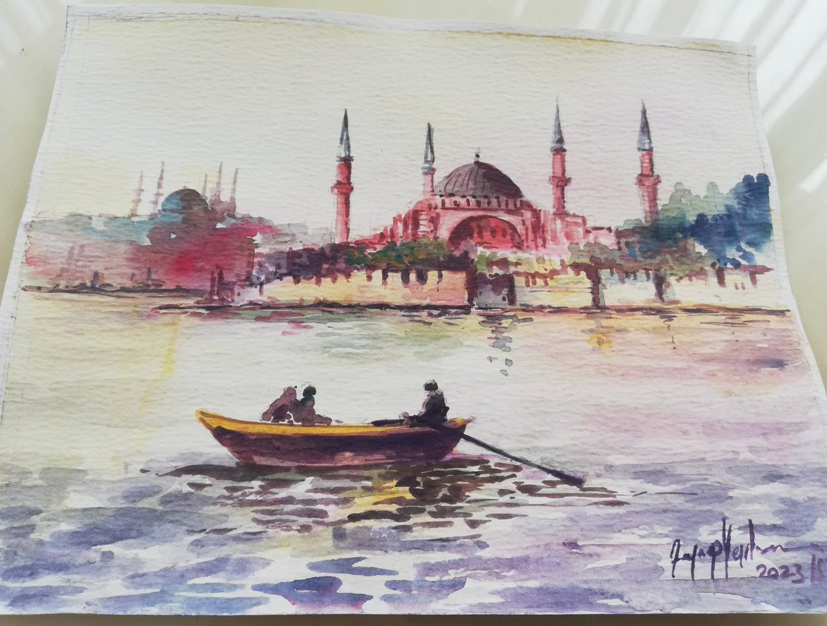 İstanbul Ayasofya Camii..

Suluboya ( watercolor)