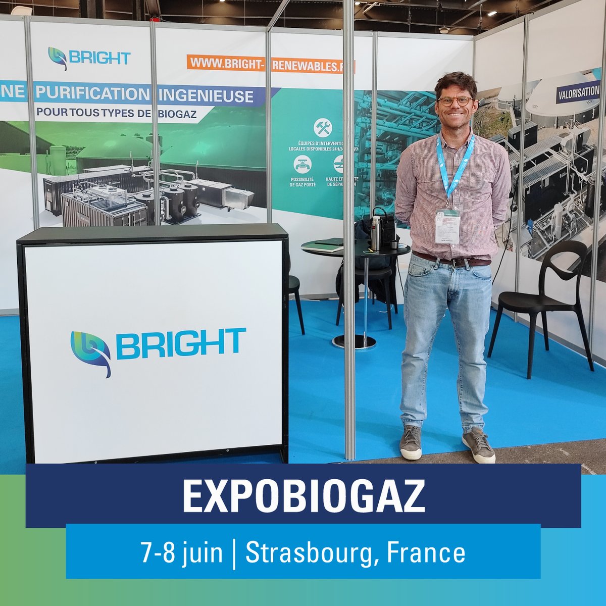 Venez nous rendre visite les 7 et 8 juin prochains à l'Expobiogaz de #Strasbourg! Nous serons heureux de vous informer sur nos solutions PurePac d'épuration de #biogaz, de liquéfaction et capture de CO2 ainsi que notre service de Maintenance. Vous nous trouverez stand 1D04.