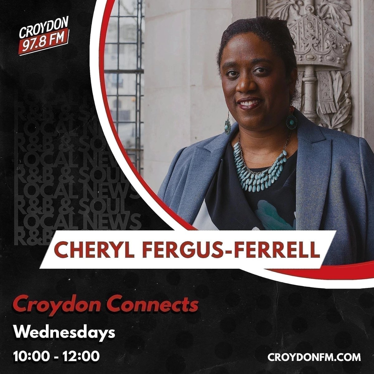 CFergusFerrell's tweet photo. Join me LIVE on @CroydonFM
from 10am - 12pm for 'Croydon Connects'
https://t.co/ErvDRoczAs
#LocalNews #InspirationalCroydonians #Soul #RnB #TopicalDiscussions 🎙🎶 https://t.co/MJiqxjEBvJ
