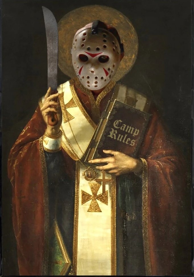 JamieVoorhees6's tweet image. Your sins will be punished!
The camp rules say one thing: slaughter, slashing, stabbing and torturing.
There is no confession, you are all doomed to death!
#jamievoorhees #campcrystallake #CampRules