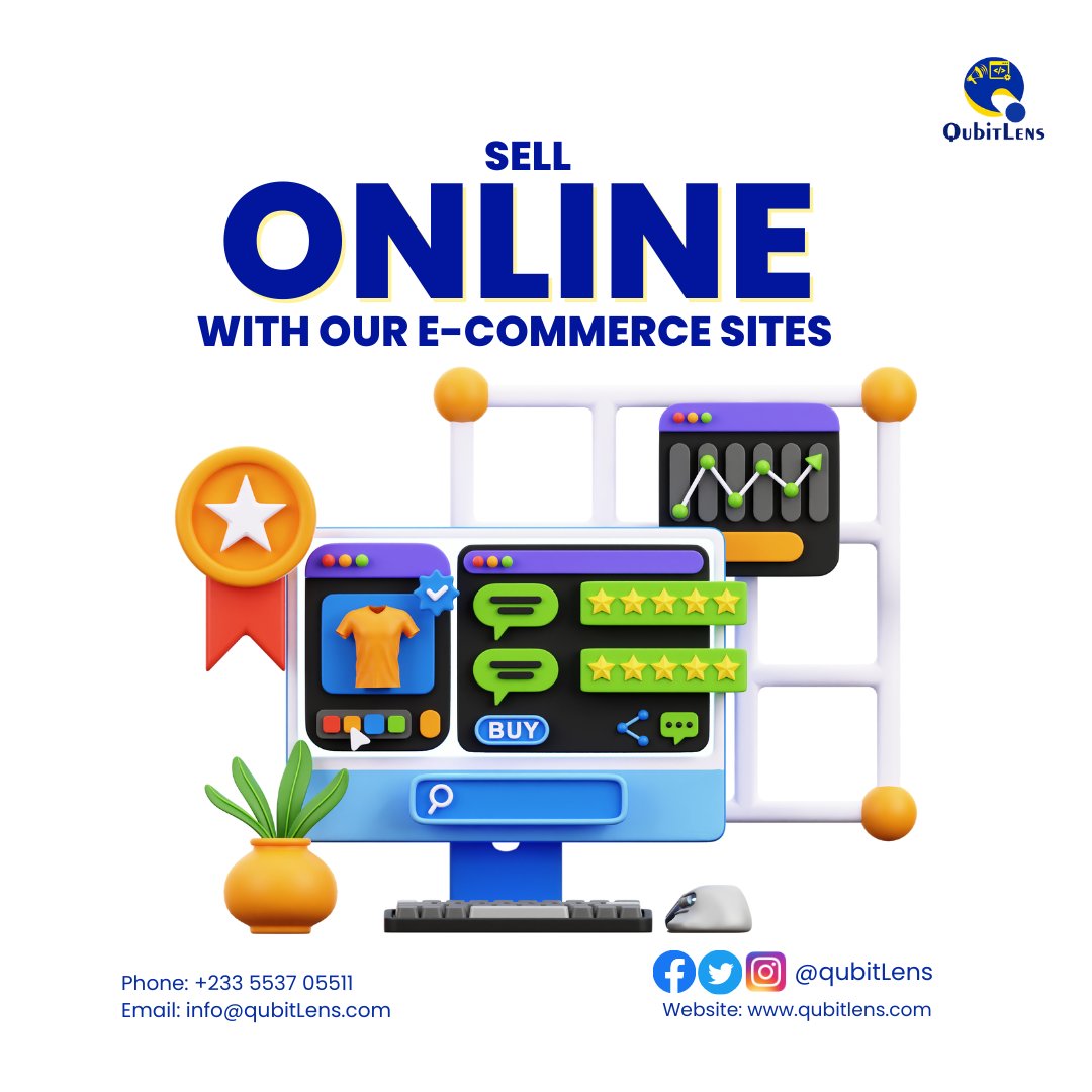 Ready to take your business online? 🚀 Explore our powerful #ecommerce websites and start selling today!💰
Send a DM/reach us at qubitlens.com
+233 5537 05511
info@qubitlens.com 
#qubitlens #sellonline
#daterush #TV3GH #citiCBS
KNUST|TA Salis|accra-capecoast