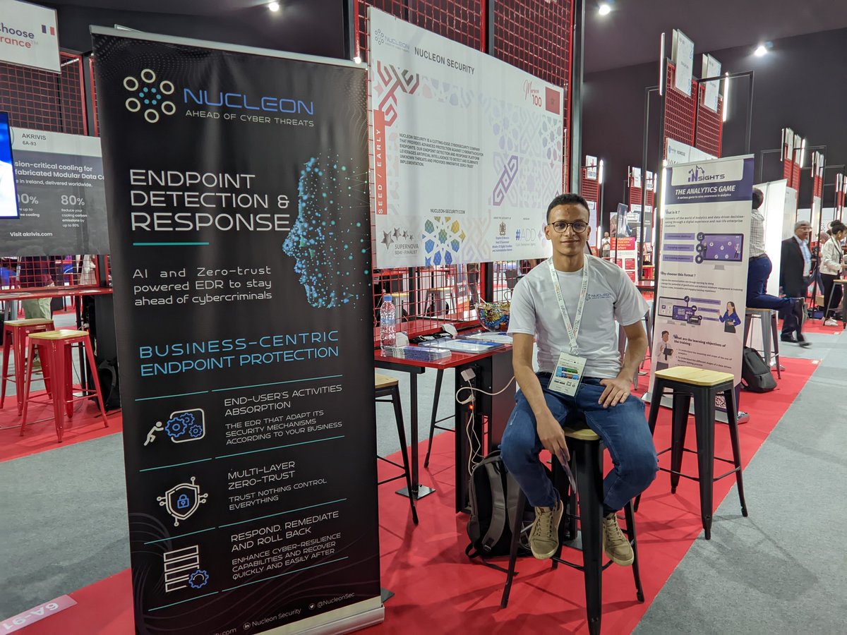 If you are in GITEX AFRICA and you want to talk cybersecurity, artificial intelligence and data engineering come visit me at @NucleonSec stands in 7A-6 and 6A - 89.