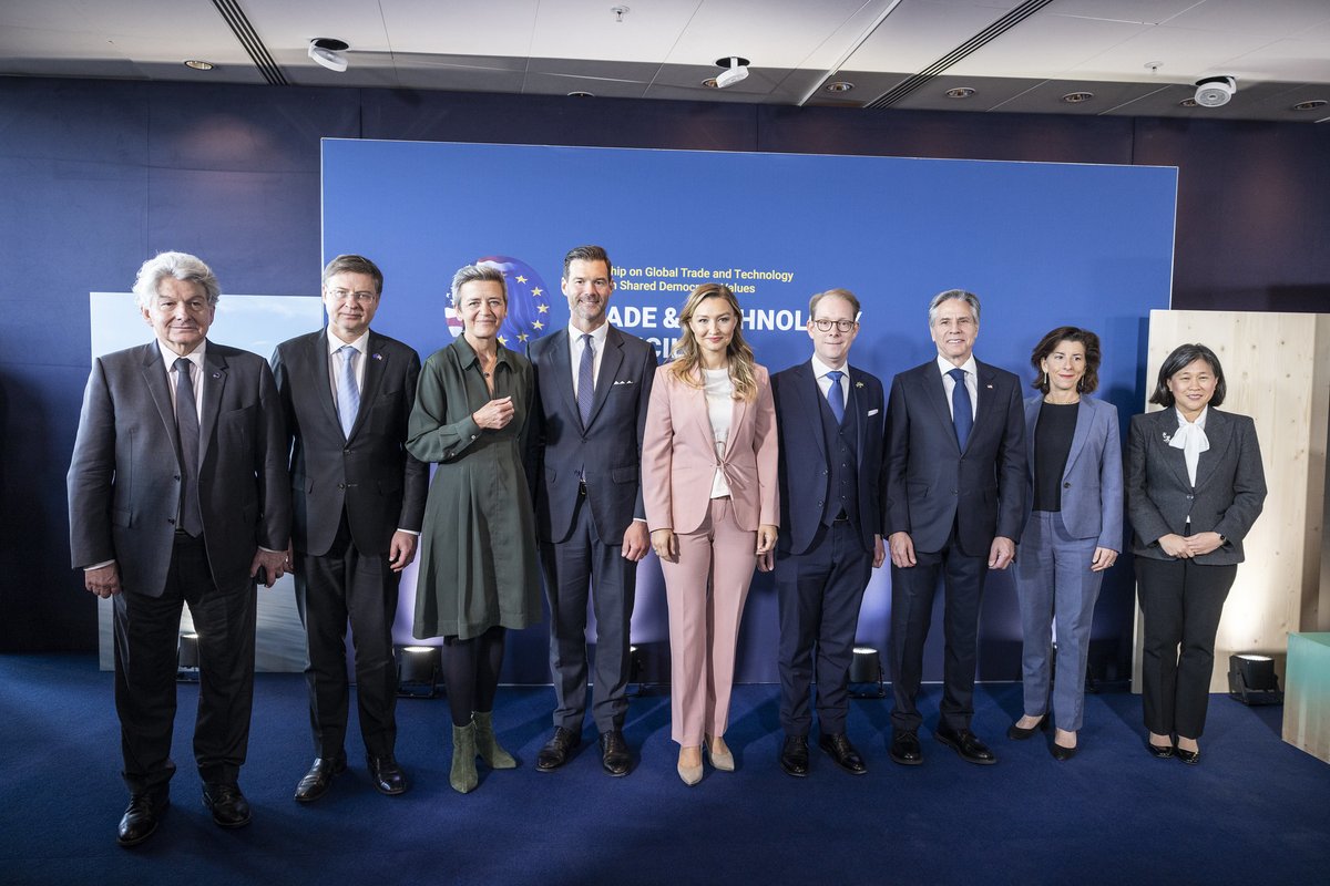 #TTC | European Union-United States Trade and Technology Council (TTC) meeting, Luleå, 31 May.

#EU2023SE 🇺🇸🤝🇪🇺