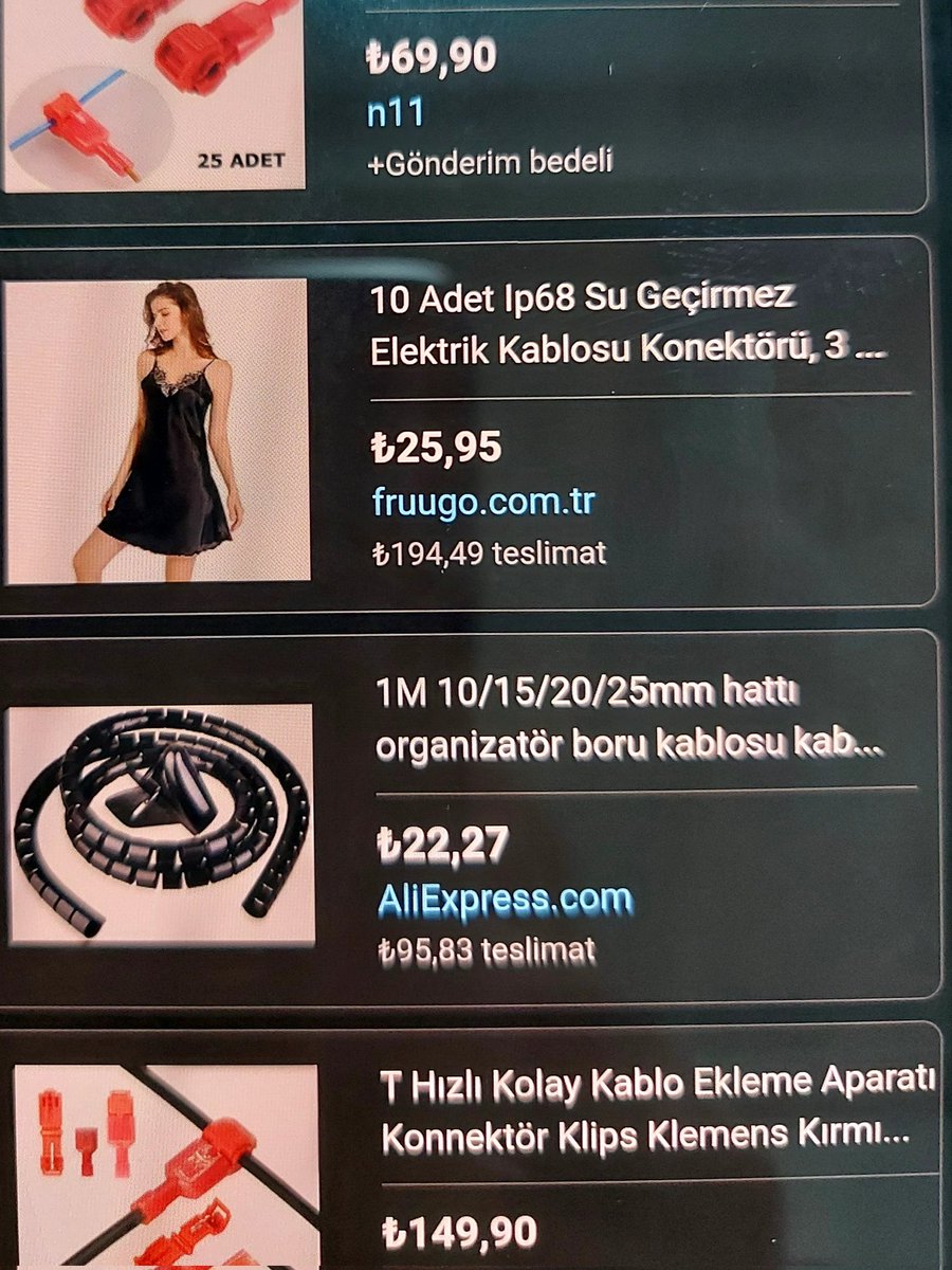 25.95 verip bir adet ip68 su geçirmez elektrik kablosu konnektoru isteyen hemen şordan alsın 😂😂😂😂😂