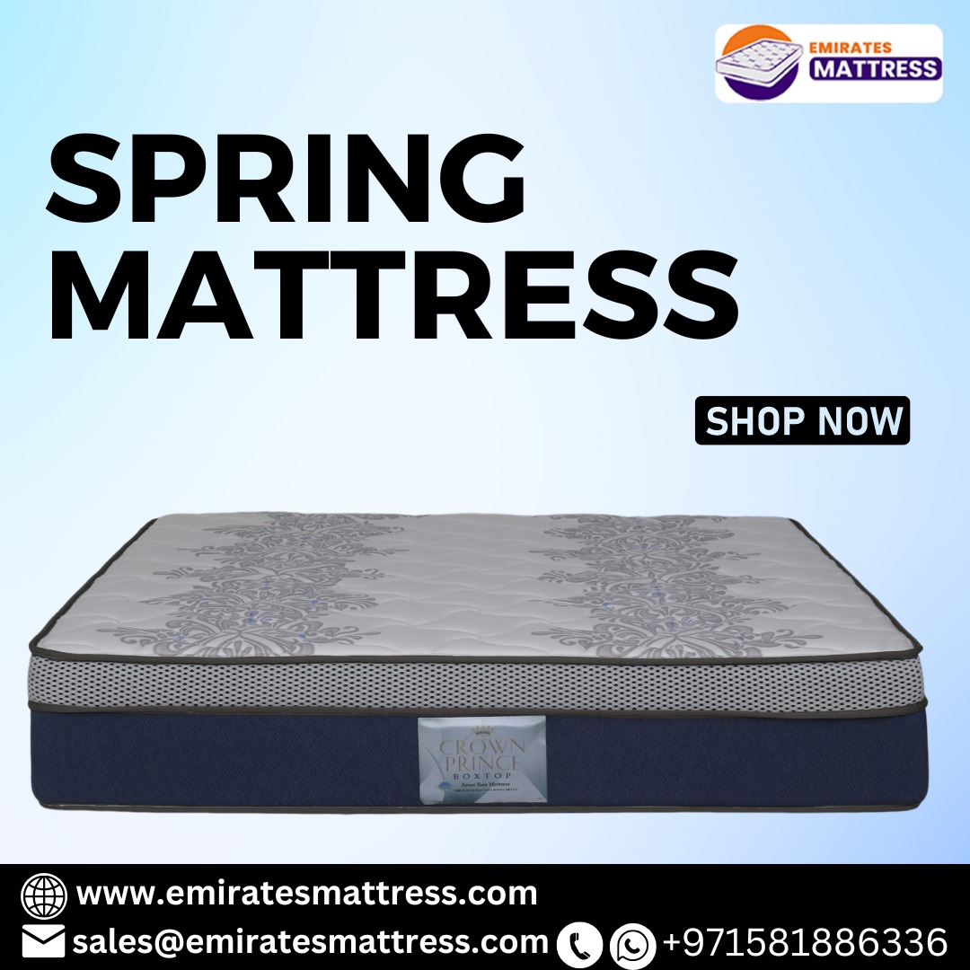 emiratesmattres's tweet image. Unmatched Comfort with Every Mattress.

For more info please contact us on 
+971581886336, sales@ahomzon.com

#SpringMattress
#SleepComfort
#CoilSupport
#RestfulNights
#SleepWell
#BedtimeBliss
#MattressComfort
#SleepingOnSprings
#SpringCoilMattress
#SleepLikeABaby