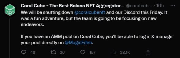 etheriummm's tweet photo. R.I.P coral cube

$BTC $ETH $XRD $RNDR $CSPR $RPL $AVAX $CDT $MTRG $ADX $LYXE $AUDIO $INJ $ARB $ID $APT $FTT $WOO $RDNT #GTA #Metaverse https://t.co/8xAbVIcre8