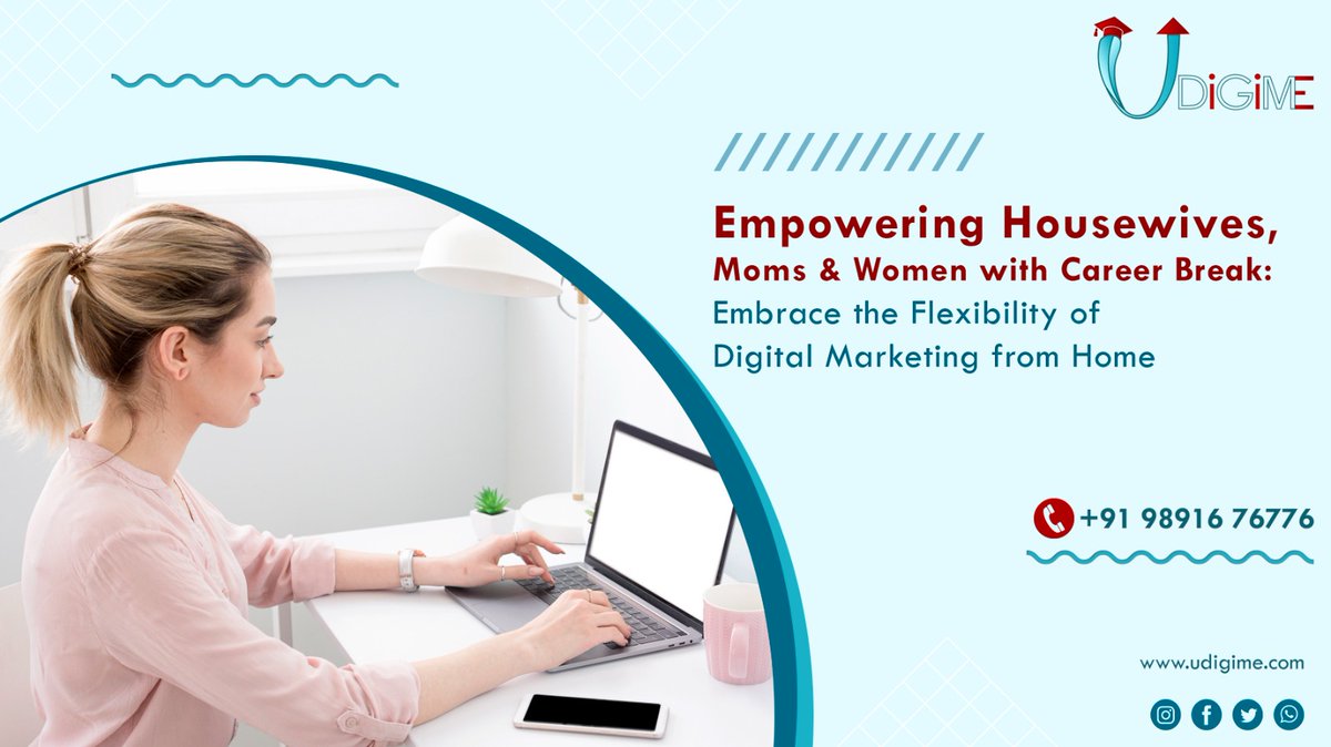 udigimet's tweet image. Discover the transformative power of #digitalmarketing, tailor-made for women seeking fulfilling work opportunities from the comfort of their homes.
#Udigime #internshipprogramme #careergrowth #careergap #professionalgrowth #contentstrategy #socialmediamarketing @udigimet