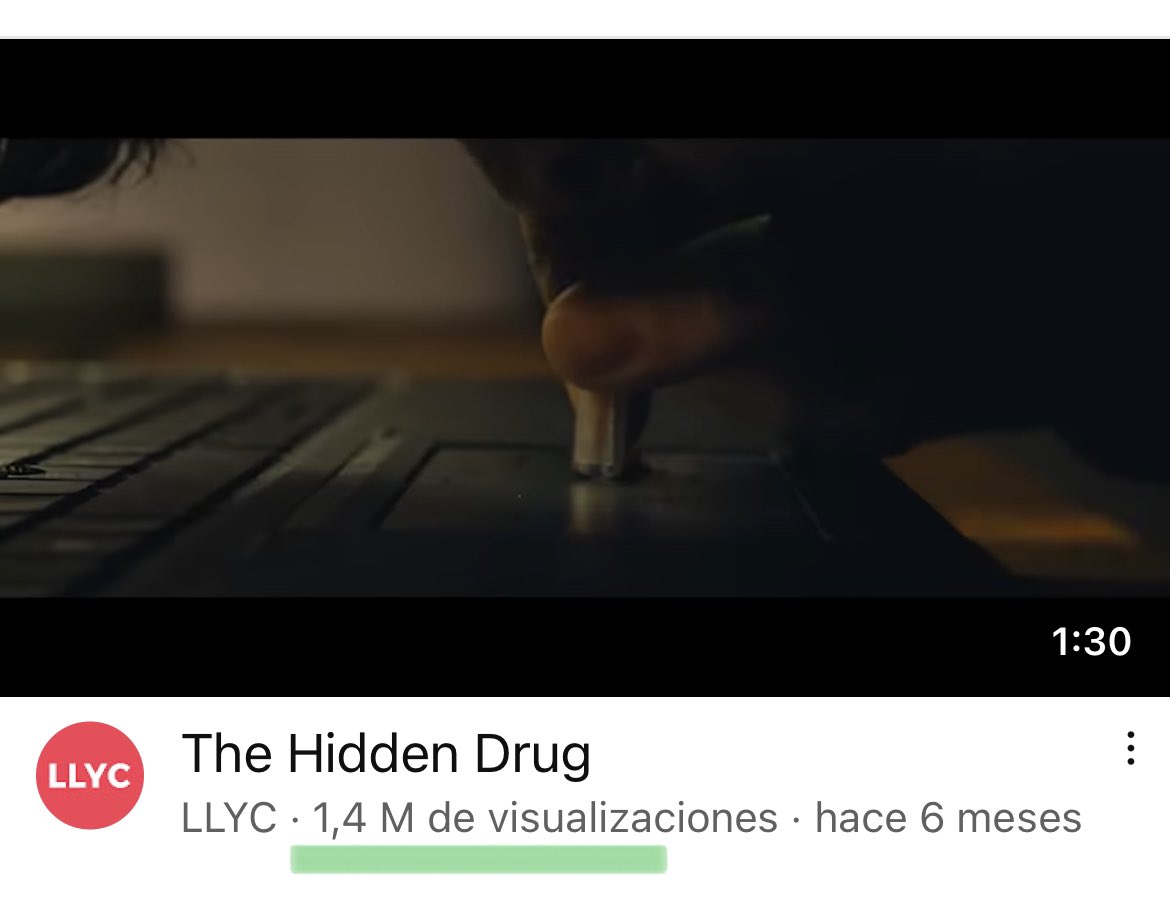 jallorente's tweet photo. Impresionante. Nuestro vídeo sobre el problema de la polarización ya tiene más de 1.400.000 visualizaciones en @YouTube  #TheHidddenDrug @LlorenteyCuenca                      https://t.co/OcEANB8Rov https://t.co/GMJsbevL2K