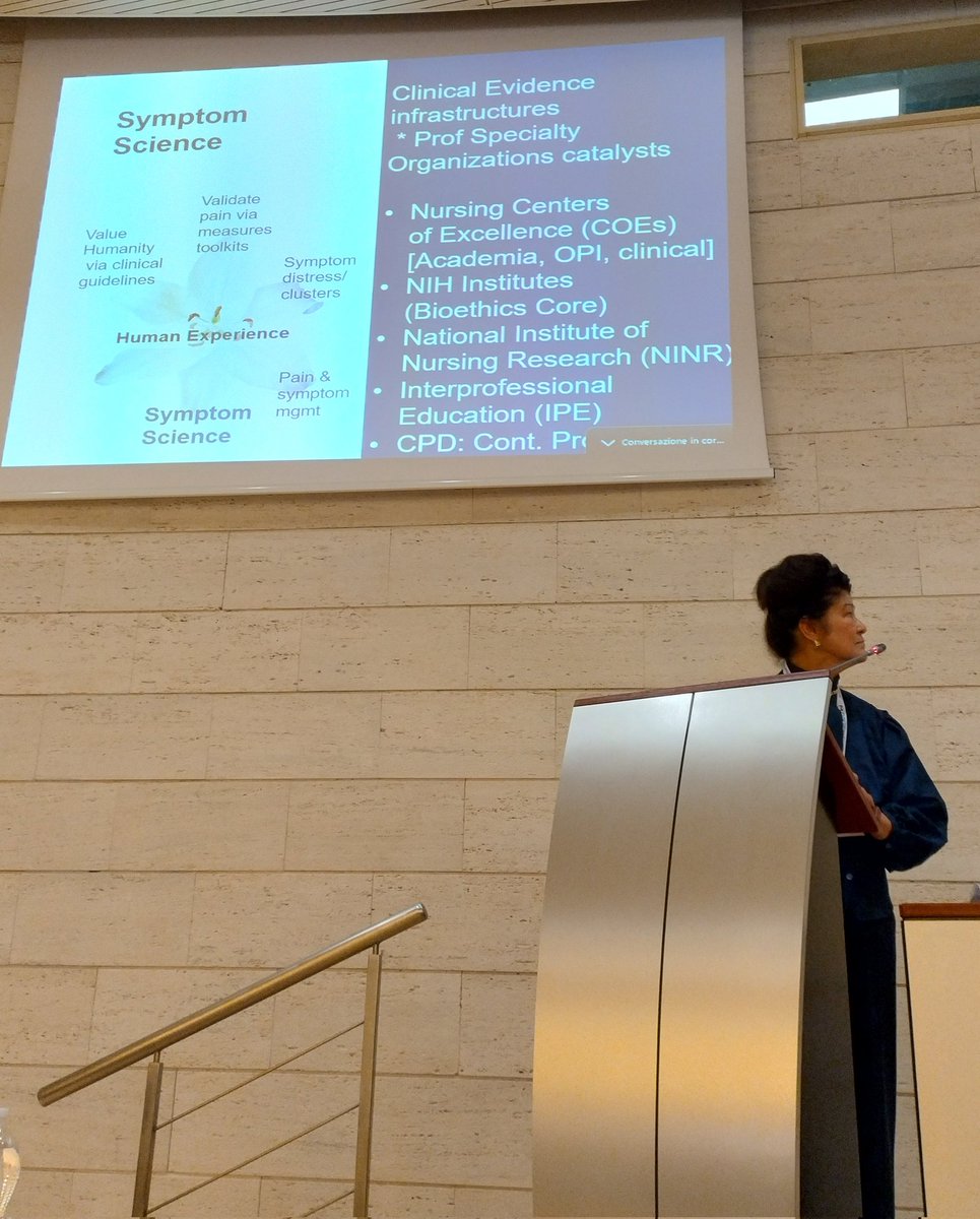 vale_84b's tweet photo. Prof Dyanne Affonso at #CECRI conference in Rome "We do not just give care, We design care" 🗝️ be Champions, Activism, Freedom, Support https://t.co/Psr4OdruVS
