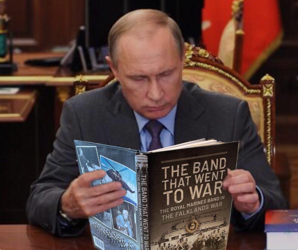 FalklandsMusic1's tweet photo. If you are enjoying my Falklands tweets, then can I ask a favour of you?  Please retweet the sh!t out of this blatant advert for the book. Advert follows:

GOOD BOOK, WRITTEN BY DRUMMER, INTERESTING, EXCITING, SAD &amp; FUNNY. [get it or he will drown a kitten] https://t.co/4sfUTDTOBl