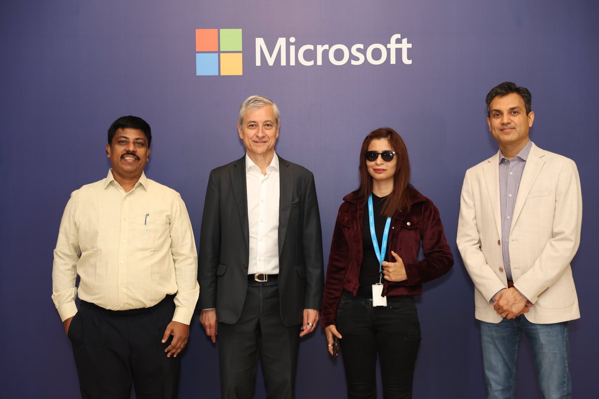 Proud to witness the outcome of the Pledge to Progress: #Sustainability #Hackathon. Congratulations to the winners from <a href="/Wipro/">Wipro</a> for their solution for building climate change resilience for people with disabilities. <a href="/JP_Courtois/">JP Courtois</a> news.microsoft.com/en-in/microsof…