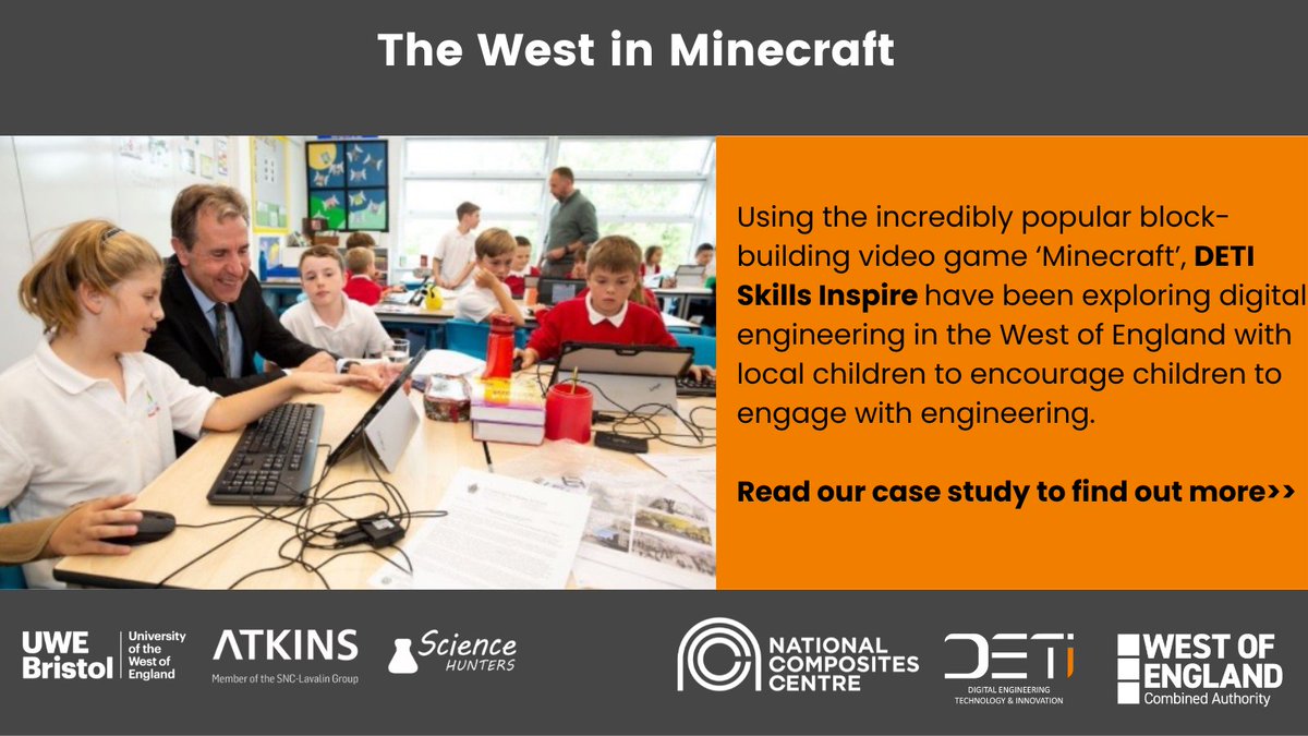 Digital Engineering Technology & Innovation (DETI) (@digitaldeti) on Twitter photo Through the DETI Skills Inspire programme <a href="/UWEBristol/">UWE Bristol</a> has collaborated with @atkinsglobal and <a href="/ScienceHunters/">Science Hunters</a> to support children develop their own ideas and problem-solving skills through #digital #engineering.
Find out more: bit.ly/3BVe5r7
#technology #innovation Through the DETI Skills Inspire programme <a href="/UWEBristol/">UWE Bristol</a> has collaborated with @atkinsglobal and <a href="/ScienceHunters/">Science Hunters</a> to support children develop their own ideas and problem-solving skills through #digital #engineering.
Find out more: bit.ly/3BVe5r7
#technology #innovation