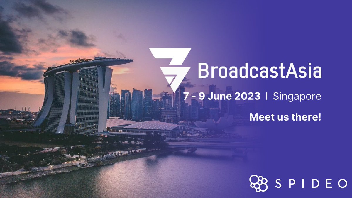 SPIDEO (@spideotv) on Twitter photo We’ll be at BroadcastAsia, so let’s meet up!
Save the dates - June 7th to 9th - for an exclusive look at our cutting-edge personalization, recommendation, discovery and personalized FAST features!
Book a meeting now 👉: meetings.hubspot.com/hannah386
See you in Singapour! We’ll be at BroadcastAsia, so let’s meet up!
Save the dates - June 7th to 9th - for an exclusive look at our cutting-edge personalization, recommendation, discovery and personalized FAST features!
Book a meeting now 👉: meetings.hubspot.com/hannah386
See you in Singapour!
