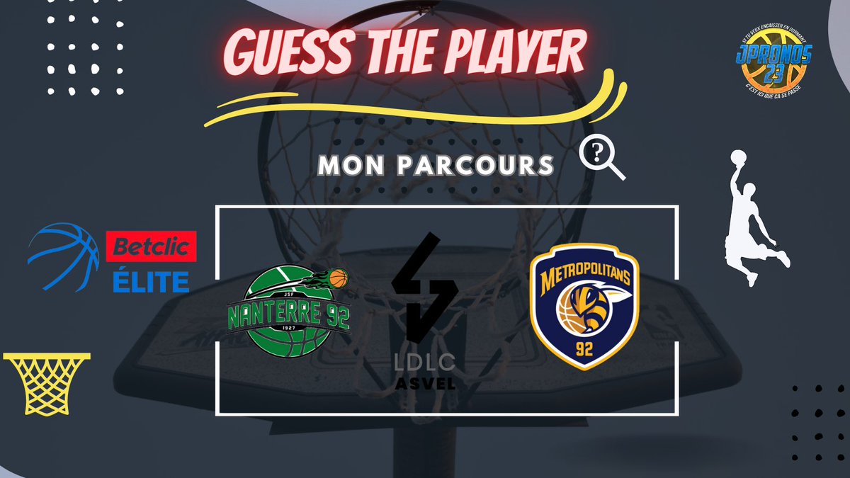 🔍 GUESS THE PLAYER 

⏰ ÉPISODE 3

🤝 Votre mission ? Trouver le joueur à travers son parcours !

🎁 Votre cadeau ? 5x20€ de freebets grâce à @Betclic !

👍🏼 : RT + FOLLOW pour participer 
Code promo : JPronos23