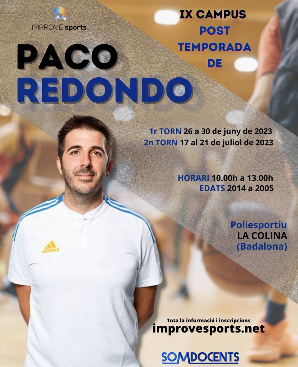 Inscripciones: improvesports.net o telf: 601 201 600 (Joan Tallada)