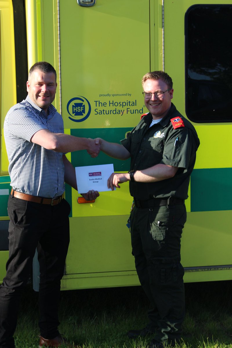 group_scotia's tweet photo. We hosted @HSFCharity on Monday to thank them for their generous donation which allowed us to purchase our frontline ambulance.
The ambulance has already been out at events and has a busy summer event season ahead.
#EventMedics #FirstAidServices https://t.co/kOUPeX3fVK