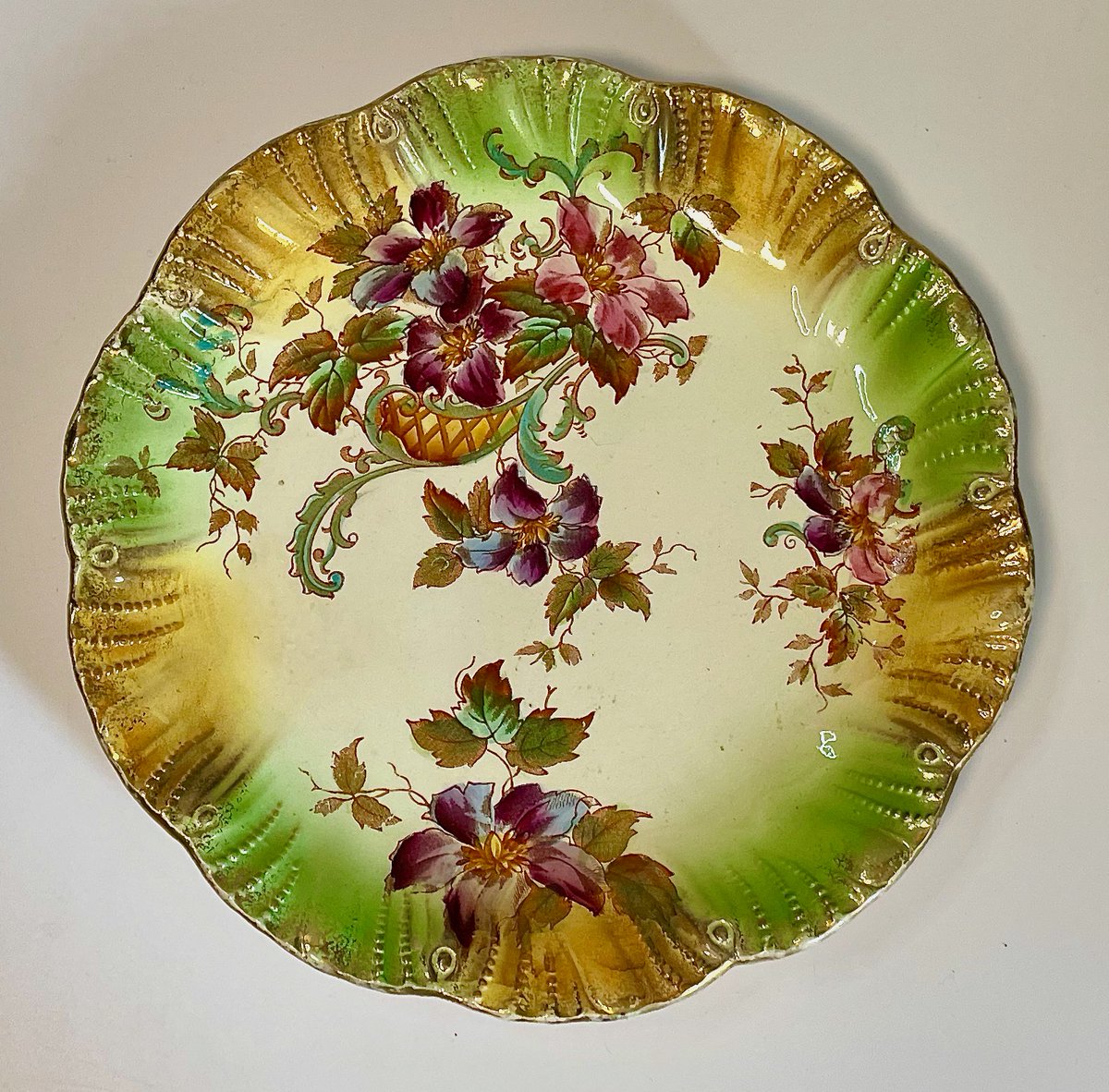 Fabulous! Pair of handpainted antique Barker & Kent Foley plates c1890💚 For sale at ebay.co.uk/itm/1345209316…. #pottery #handpainted #antique #ceramicart #flowers #floral #victorian #plate #collectible #collectibles #ceramics #antiques #ebayfinds #ebaystore #worldwideshipping…