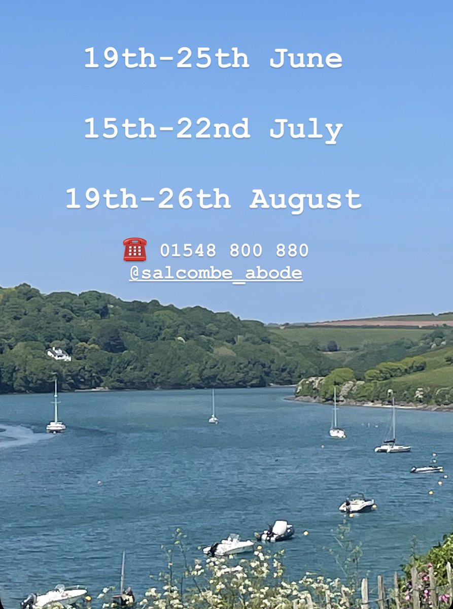 8_Kings_Cott's tweet photo. Last few weeks of summer availability at 8 Kings Cottages #salcombe https://t.co/S3vfMOPujN