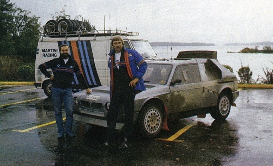 WRCPAST's tweet image. 1986 Rally of the 1000 Lakes Recce

Peugeot 205 T16 E2 - Blomqvist and Berglund 

Lancia Delta S4 Red - Ericsson and Billstam

Lancia Delta S4 Grey - Grundel and Melander 

Amazingly the crews would finish in the same positions 5,6 and 7th at the end of the rally. 

📸 Unknown