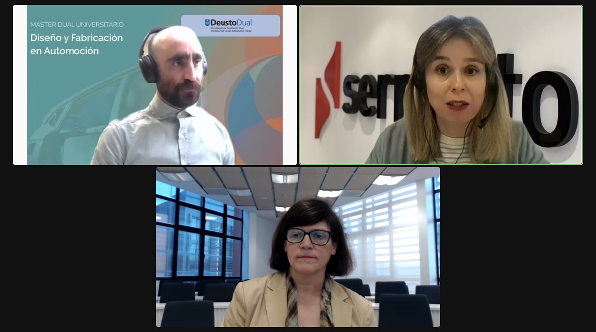 sernauto's tweet photo. Interesante debate para concluir el #WebinarSernauto-@deusto de hoy, y algunas conclusiones:
🗣️Jon García: La #FDual aporta la capacidad de formar al profesional que tu industria necesita
🗣️Irene Cuesta: Las empresas que entiendan la #FDual como estrategia avanzarán más rápido https://t.co/8MLdUmmCfg