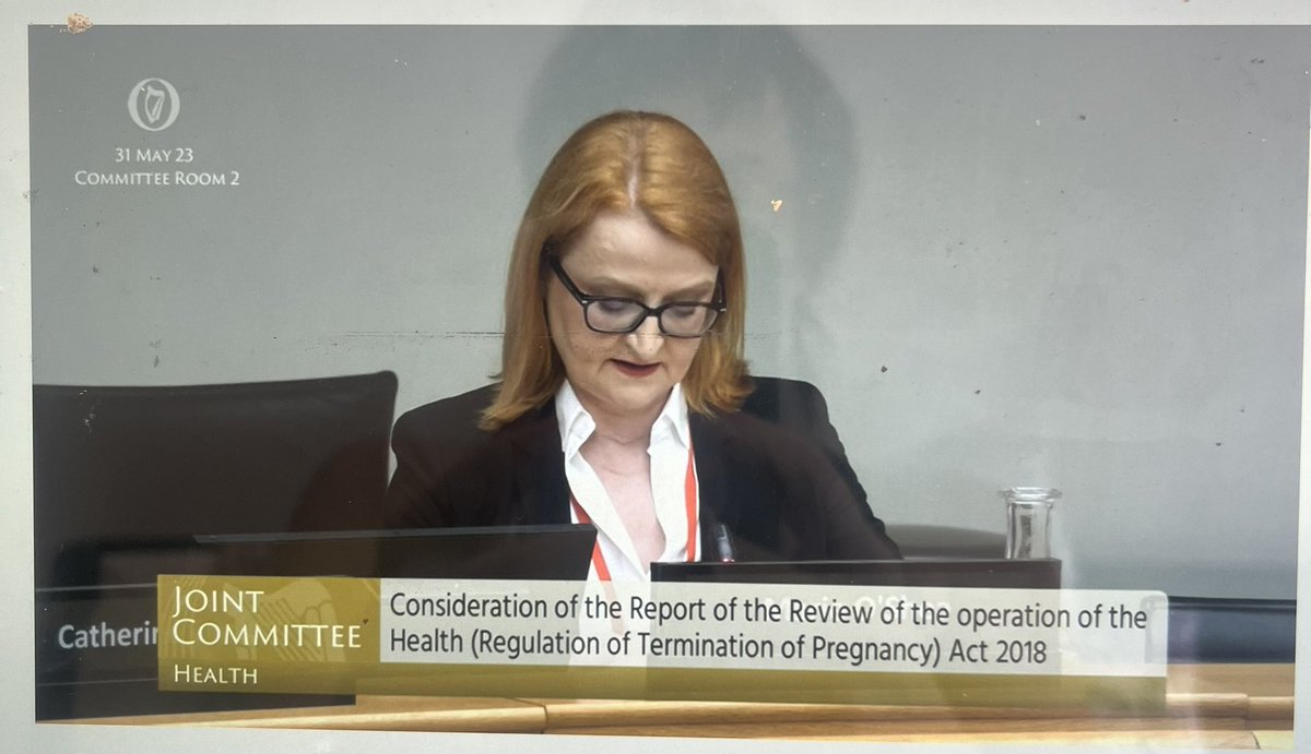 Health Committee discussing the #abortionReview report this morning. 

Independent chair Marie OShea starting by giving an overview of the report, how it was conducted, and it’s findings

#abortionishealthcare