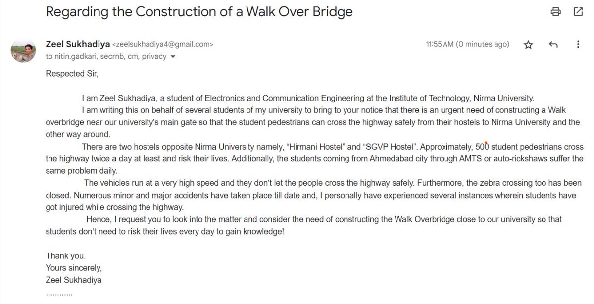 Raj_Borad_1729's tweet image. @nitin_gadkari  sir , please take some action on this issue
Please share this tweet