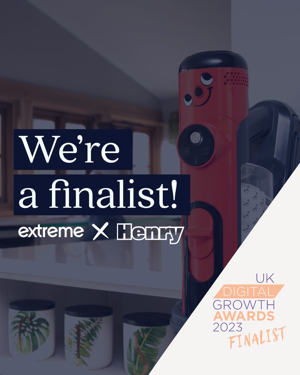 madebyextreme's tweet photo. Awards season, here we come! 🎉 First up is the #UKDGAwards where we've been nominated for the PPC Campaign of the Year with our work for @myhenryuk's launch of Henry Quick 👀❤️

#LifeAtExtreme #DigitalAgency https://t.co/z4zGyarqOg